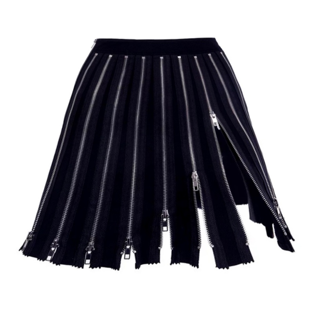 Punk Zipper Skirt